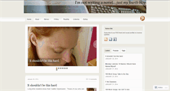 Desktop Screenshot of imnotwritinganovel.com